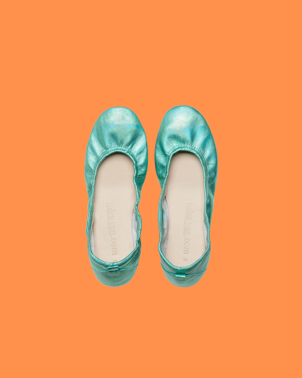 arial ballet flats - turquoise