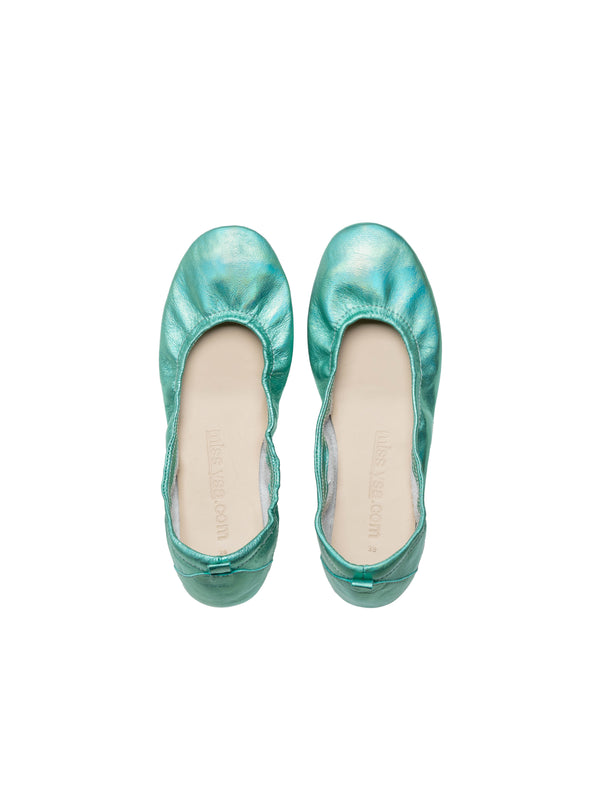 arial ballet flats - turquoise